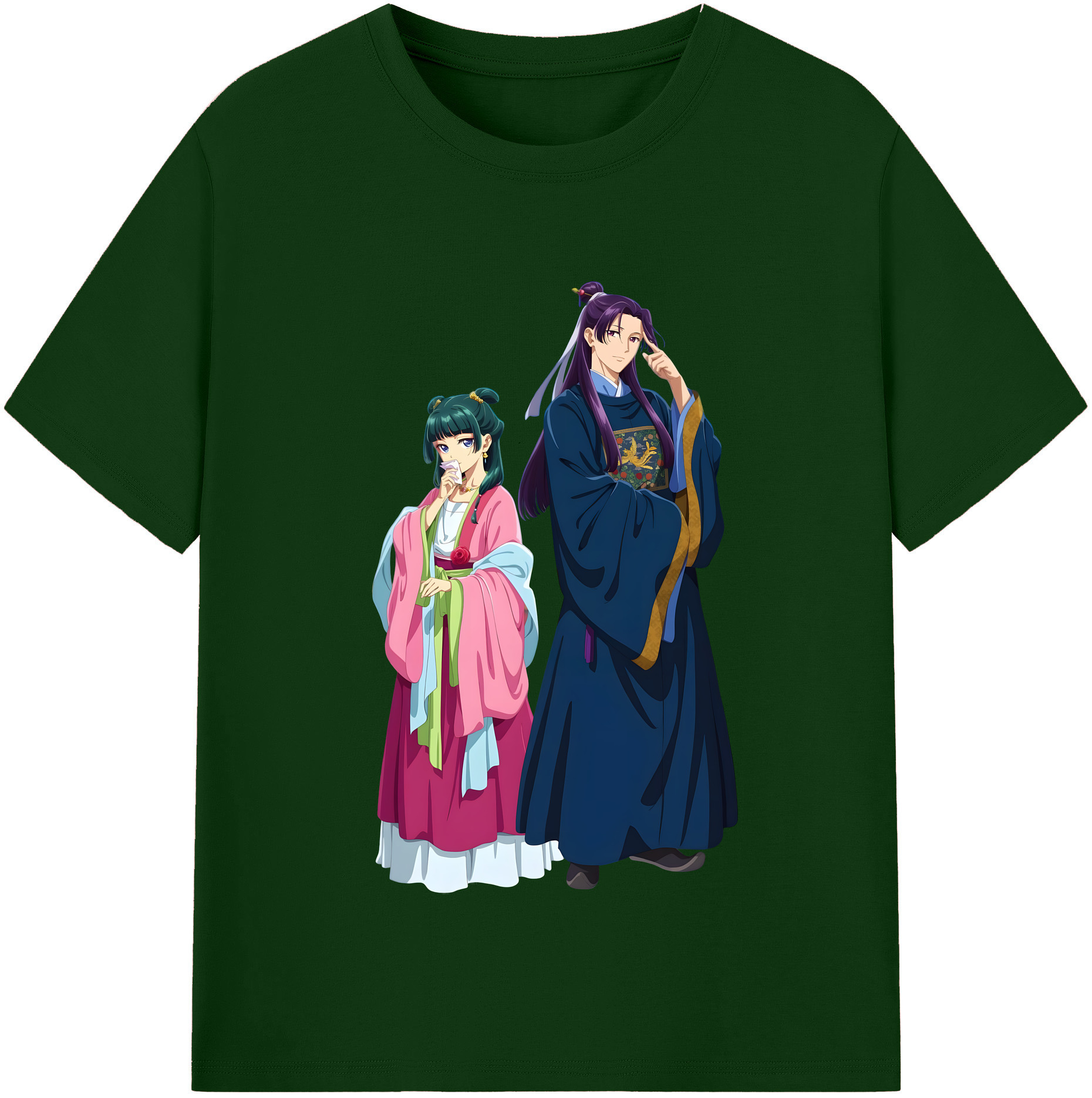 （画像用） 薬屋のひとりごと The Apothecary Diaries 綿100％半袖Tシャツ（フロントプリント）